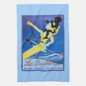 Les Diablerets, Zwitserland, poster Theedoek (Verticaal)