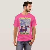 Les Diablerets Zwitserland  Ski Poster T-shirt (Voorkant volledig)