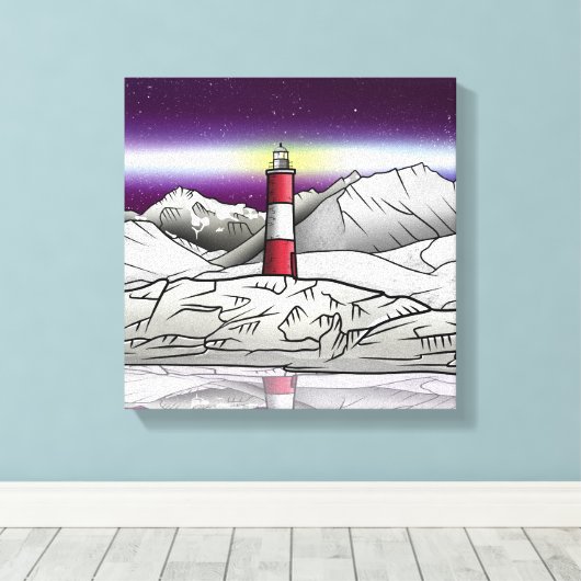 Les Eclaireurs Lighthouse Argentina Canvas Afdruk (Insitu (Houten vloer))
