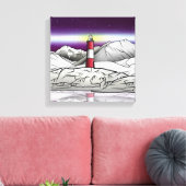Les Eclaireurs Lighthouse Argentina Canvas Afdruk (Insitu (Woonkamer))