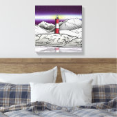 Les Eclaireurs Lighthouse Argentina Canvas Afdruk (Insitu (Slaapkamer))