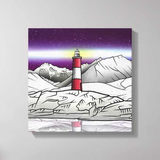 Les Eclaireurs Lighthouse Argentina Canvas Afdruk (Voorkant)