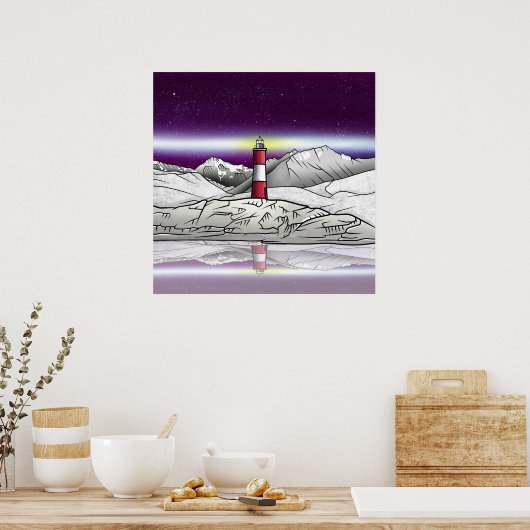 Les Eclaireurs Lighthouse Argentina Poster (Keuken)