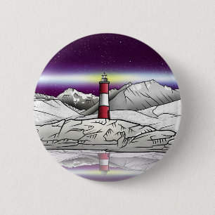 Les Eclaireurs Lighthouse Argentina Ronde Button 5,7 Cm
