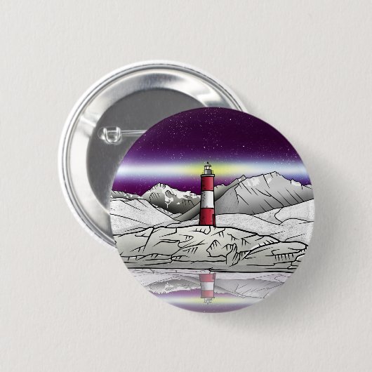 Les Eclaireurs Lighthouse Argentina Ronde Button 5,7 Cm (Voorkant /achterkant)