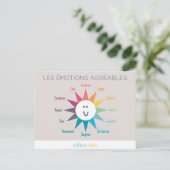 Les émoties agréables briefkaart (Staand voorkant)