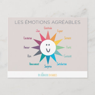 Les émoties agréables briefkaart