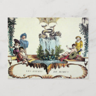 Les Enfans ~ Briefkaart Franse Vintage