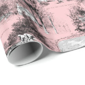 Les Environs de Paris ~ Dauphine Pink Cadeaupapier (Rol Hoek)