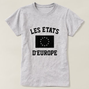 Les Etats d'Europe vlag shirt