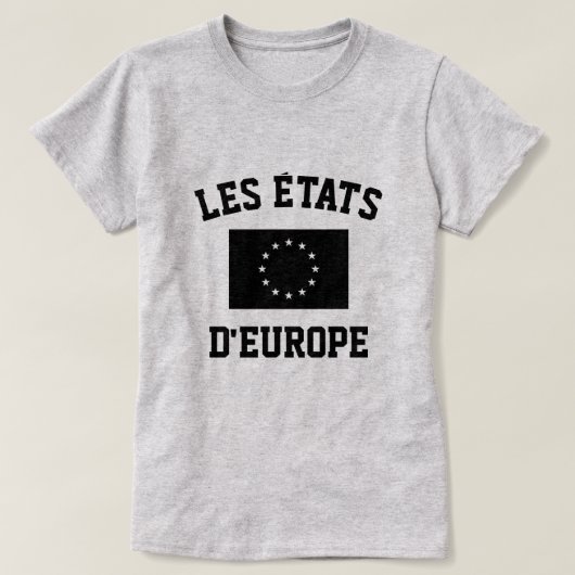 Les Etats d'Europe vlag shirt (Design voorkant)