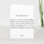 Les Fashionables beroemd gemaakt door Charles Phil Kaart (Achterkant)