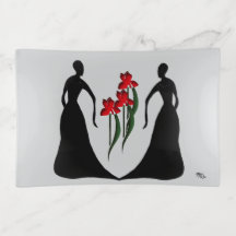 Les Femmes Black en Gray Sieraden Schaal