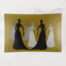 Les Femmes Brown en Black Sieradenschotel
