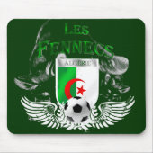 Les Fennecs Algerije vlag Football mousepad Muismat (Voorkant)