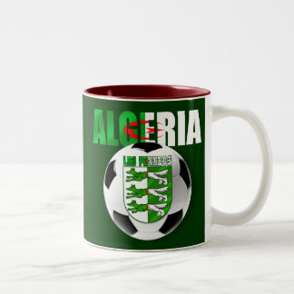 Les Fennecs Algerije voetbal schildgeschenken Tweekleurige Koffiemok