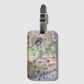 Les Feuilles Bagagelabel (Voorkant (verticaal))