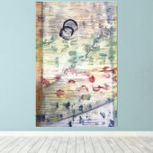"Les Feuilles" van Joan Soilleux Canvas Afdruk (Insitu (Houten vloer))
