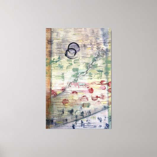 "Les Feuilles" van Joan Soilleux Canvas Afdruk (Voorkant)