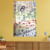 "Les Feuilles" van Joan Soilleux Canvas Afdruk (Insitu (Woonkamer))