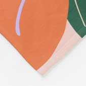 Les Fleurs 04 Retro Kleurrijke Bloemen Fleece Deken (Hoek)