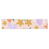 Les Fleurs 04 Retro Kleurrijke Bloemen Korte Tafelloper (Horizontaal)