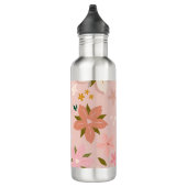 Les Fleurs 05 Bloemen Patroon Blush Roze Bloemen Waterfles (Rechts)