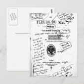Les Fleurs du Mal 2 - Baudelaire Briefkaart (Voorkant / Achterkant)