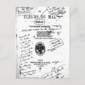 Les Fleurs du Mal 2 - Baudelaire Briefkaart (Voorkant)