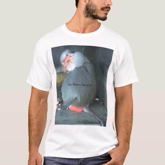 les fleurs du mal - baboon t-shirt (Voorkant)