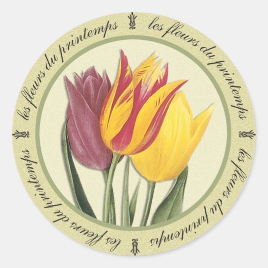Les Fleurs du Printemps Sticker (Voorkant)
