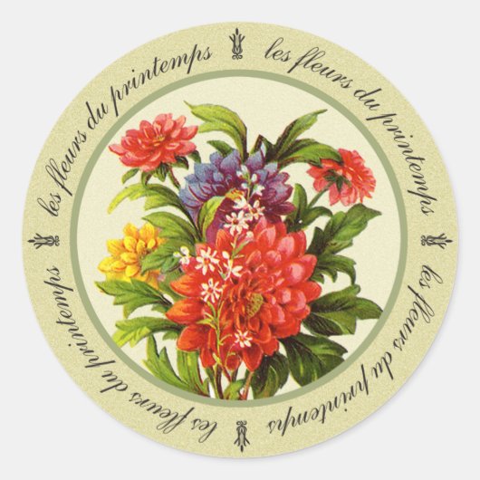 Les Fleurs du Printemps Sticker (Voorkant)