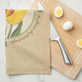 Les Fleurs du Printemps Tulips Theedoek (Quarter Fold)