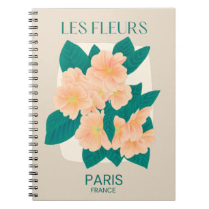 Les Fleurs Parijs Notitieboek