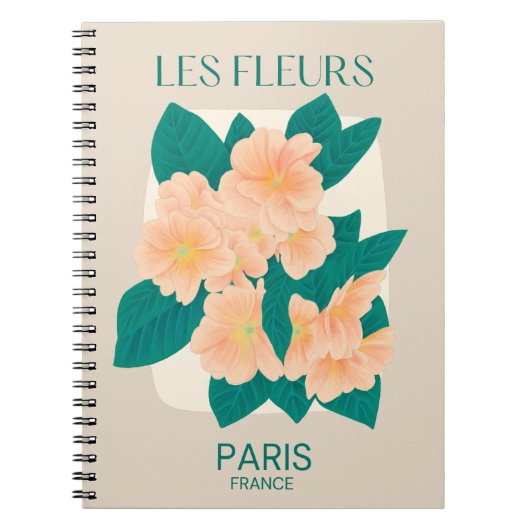 Les Fleurs Parijs Notitieboek (Voorkant)