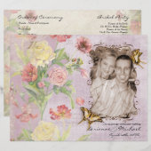 Les Fleurs Peony Roos Tulip Floral Flowers Weddens (Voorkant / Achterkant)