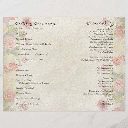 Les Fleurs Peony Roos Tulip Floral Flowers Weddens (Achterkant)