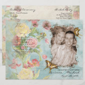 Les Fleurs Peony Roos Tulip Floral Flowers Weddens (Voorkant / Achterkant)