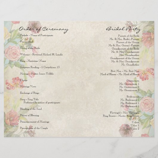 Les Fleurs Peony Roos Tulip Floral Flowers Weddens (Achterkant)