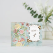 Les Fleurs Peony Roos Tulip Floral Flowers Weddens Briefkaart (Staand voorkant)