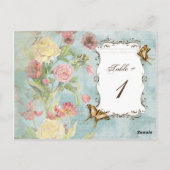 Les Fleurs Peony Roos Tulip Floral Flowers Weddens Briefkaart (Achterkant)