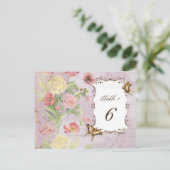 Les Fleurs Peony Roos Tulip Floral Flowers Weddens Briefkaart (Staand voorkant)