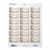 Les Fleurs Peony Roos Tulip Floral Flowers Weddens Etiket (Full Sheet)