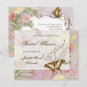 Les Fleurs Peony Roos Tulip Floral Flowers Weddens Kaart (Voorkant / Achterkant)