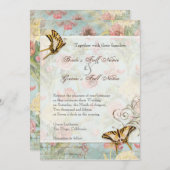 Les Fleurs Peony Roos Tulip Floral Flowers Weddens Kaart (Voorkant / Achterkant)