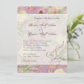 Les Fleurs Peony Roos Tulip Floral Flowers Weddens Kaart (Staand voorkant)