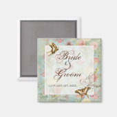 Les Fleurs Peony Roos Tulip Floral Flowers Weddens Magneet (Voorkant / Achterkant)