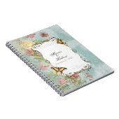 Les Fleurs Peony Roos Tulip Floral Flowers Weddens Notitieboek (Rechterzijde)