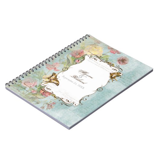 Les Fleurs Peony Roos Tulip Floral Flowers Weddens Notitieboek (Linkerzijde)