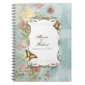 Les Fleurs Peony Roos Tulip Floral Flowers Weddens Notitieboek (Voorkant)